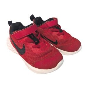 Nike Toddler Kids Boys Revolution 6 Shoes Athletic Sneakers Red Black Size 8C